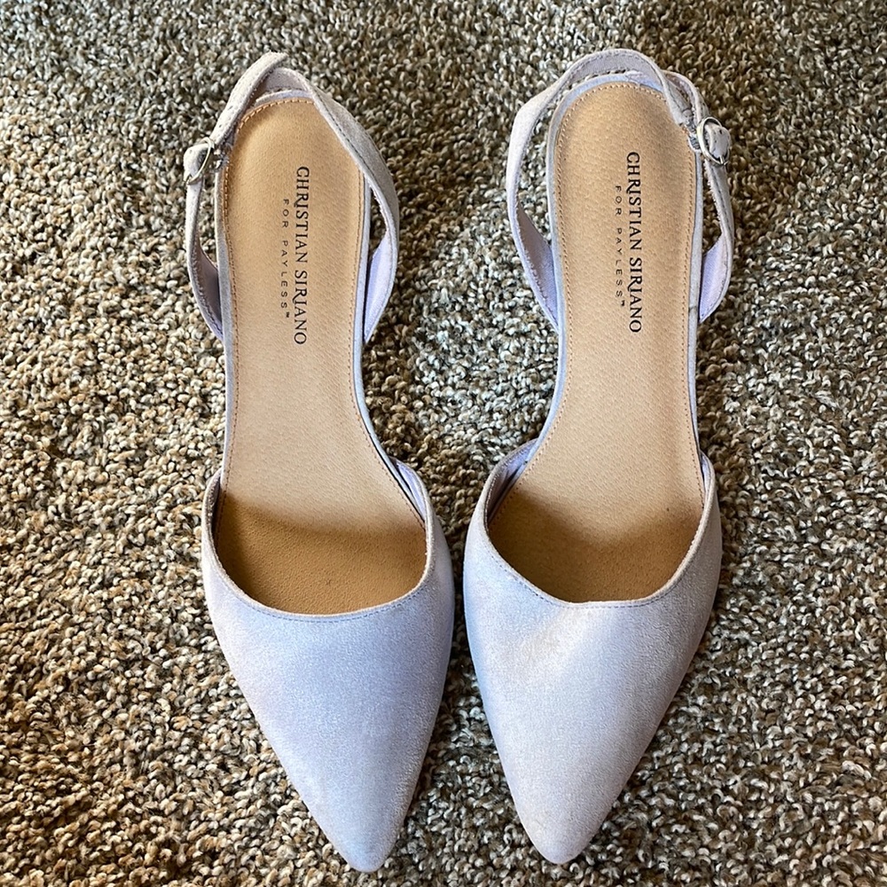Christian Siriano Suede Kitten Heels